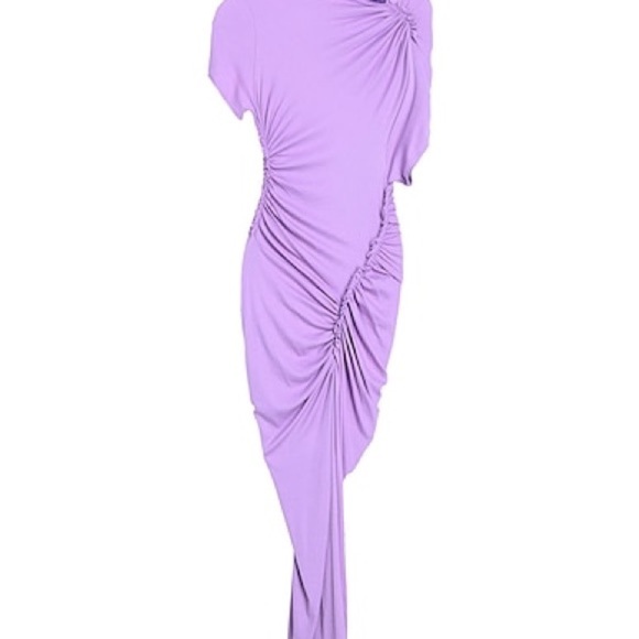 Atlein Ruched Rib Sheath Dress Size M - Picture 6 of 6